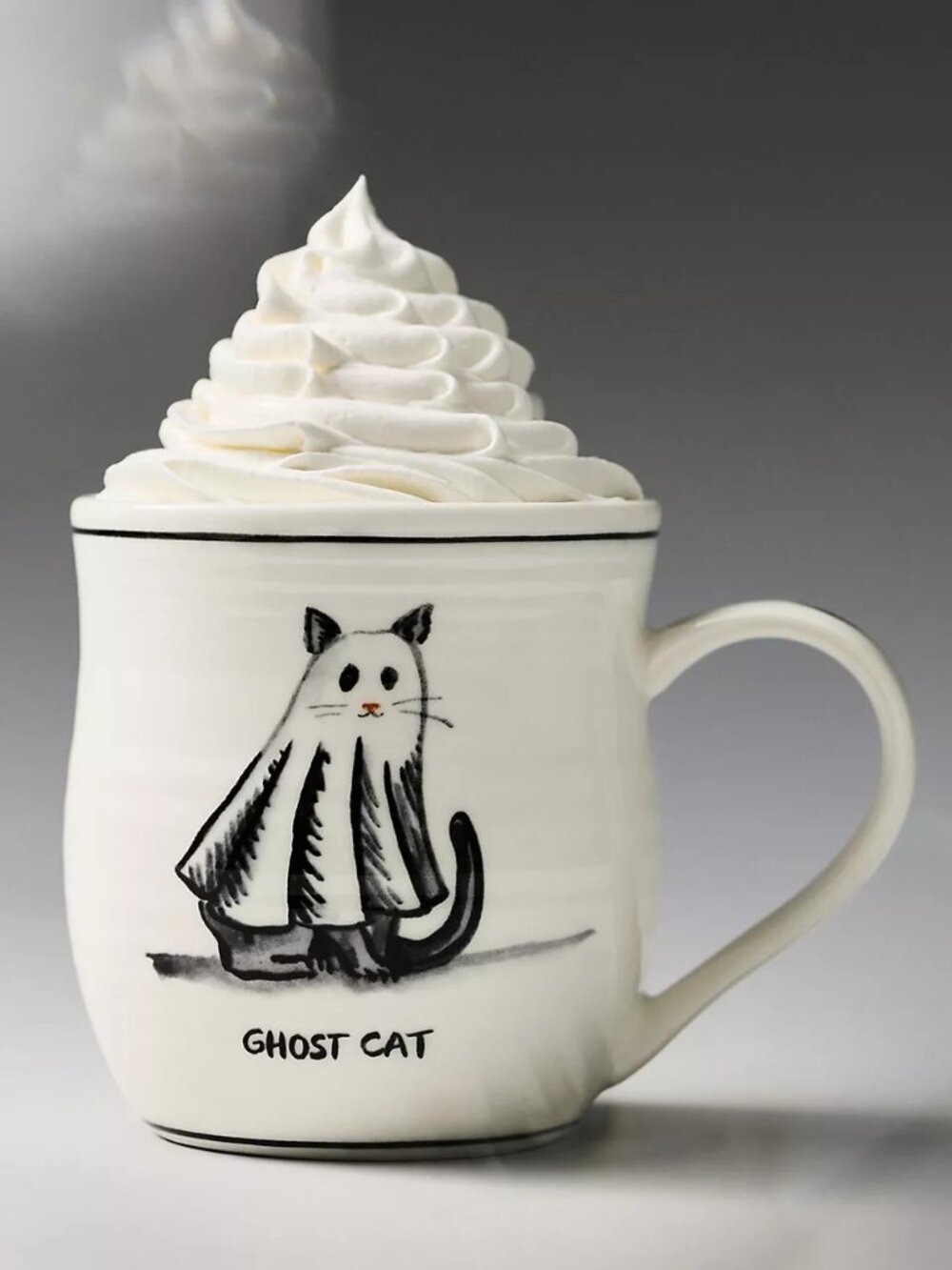 Molly Hatch Stoneware Halloween Cat Mug 14.7 oz